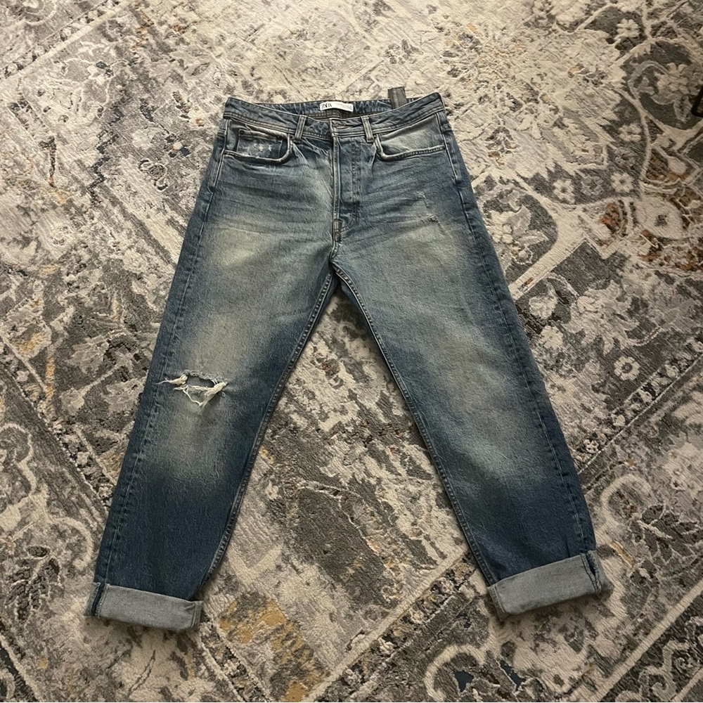 Zara Mens Jean High Ankle